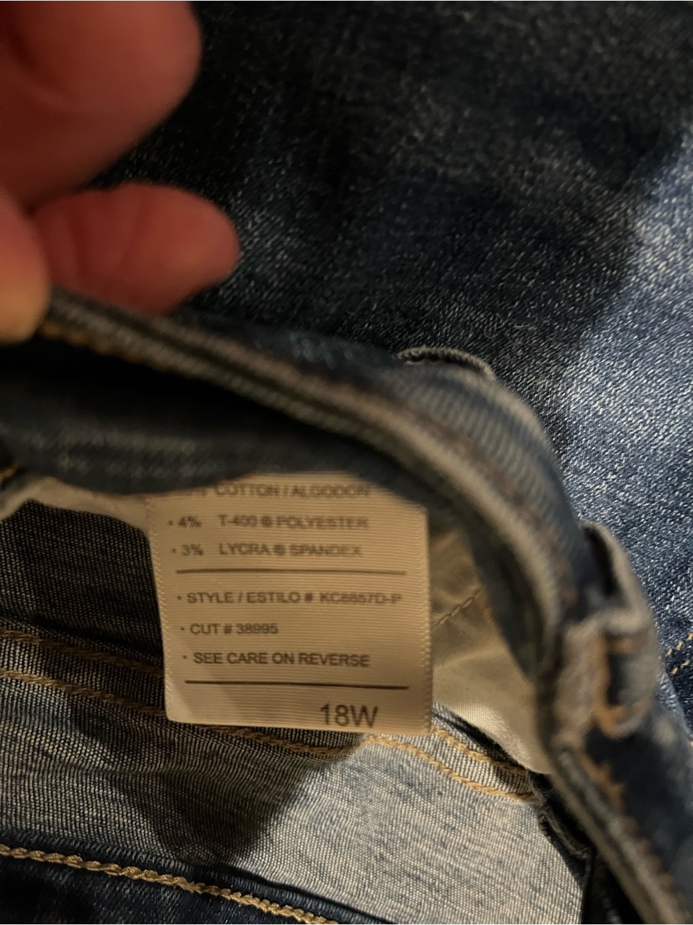 KanCan Dark Blue Distressed Ripped Skinny Jeans - Picture 5 of 8